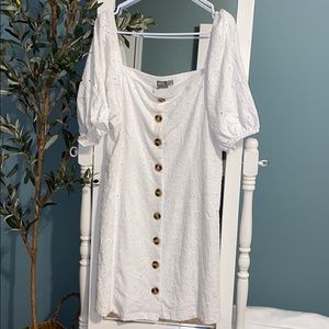 ASOS Square Neck Button Down Dress